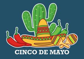 Cinco De Mayo Hintergrund vektor