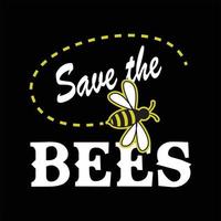 Bienen-T-Shirt-Design vektor