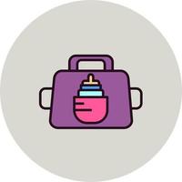 Vektorsymbol für Babytasche vektor