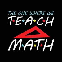 Mathematik T-Shirt Design vektor