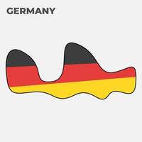 Tyskland flagga vektor abstrakt illustration