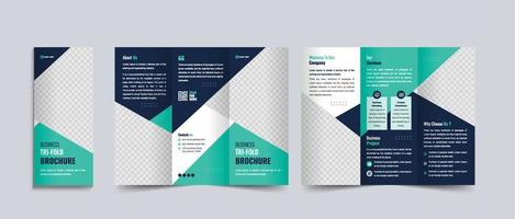 Designvorlage für moderne Business-Trifold-Broschüren vektor