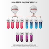 Prämie Vektor Gradient Infografik Schritte Vorlage