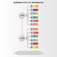 Prämie Vektor Gradient Infografik Schritte Vorlage