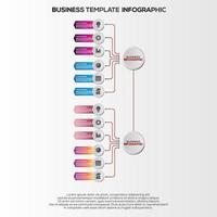 premie vektor lutning infographic steg mall