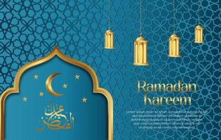 Prämie Vektor islamisch Stil Ramadan kareem und eid dekorativ Hintergrund