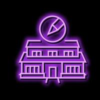 Benutzerdefiniert Zuhause Innere Design Neon- glühen Symbol Illustration vektor