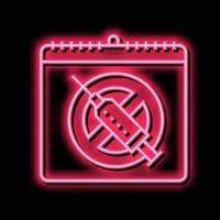 International Tag gegen Droge Missbrauch und Handel Neon- glühen Symbol Illustration vektor
