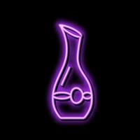 Karaffe Wein Neon- glühen Symbol Illustration vektor