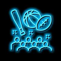 Sport Kinder Party Neon- glühen Symbol Illustration vektor