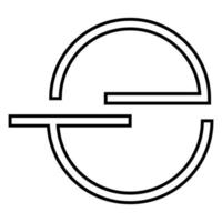 Brief e Symbol Illustration Vektor