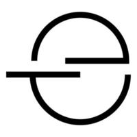 Brief e Symbol Illustration Vektor