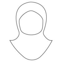 hijab-symbol-illustrationsvektor vektor