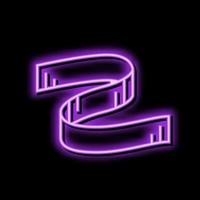 leer Band Banner Design Neon- glühen Symbol Illustration vektor