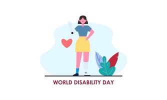 eben Design International Tag von Menschen mit Behinderung Illustration vektor