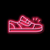 Sneaker Schuhe Neon- glühen Symbol Illustration vektor