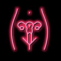 Uterus weibliches Organ Farbe Symbol Vektor Illustration