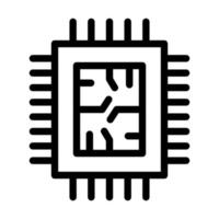 Chip-Icon-Design vektor