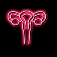 Uterus Frau Organ Farbe Symbol Vektor Illustration