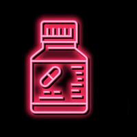 Medizin Pillen Flasche Farbe Symbol Vektor Illustration