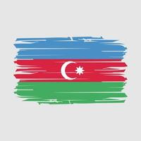 azerbaijan flagga borsta vektor