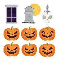 Happy Halloween Icon Set vektor