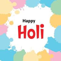 Lycklig holi festival av färger indisk festival firande vektor illustrationer