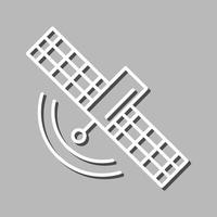 Symbol für die Satellitenlinie vektor