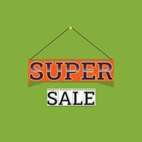 Super Sale Banner Verkauf vektor