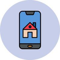 Smartphone Haus Steuerung Vektor Symbol