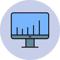 Monitorbildschirm-Vektorsymbol vektor