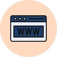 Webbrowser-Vektorsymbol vektor