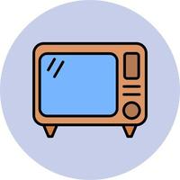 gammal TV vektor ikon