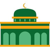 illustration vektor grafisk design modern platt elegant islamic moské byggnad, lämplig för diagram, Karta, infografik, illustration, och Övrig grafisk relaterad tillgångar