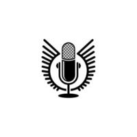 Podcasts einfach Logo vektor