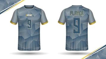 Fußball-Trikot-Design für Sublimation, Sport-T-Shirt-Design vektor