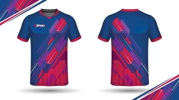 Fußball-Trikot-Design für Sublimation, Sport-T-Shirt-Design vektor