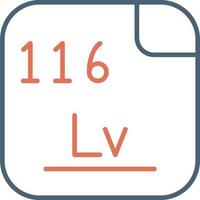 livermorium vektor ikon