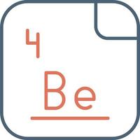 Beryllium Vektor Symbol