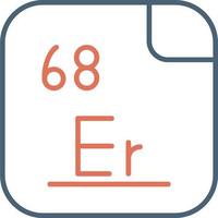 Erbium Vektor Symbol