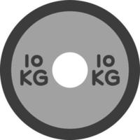 Gewicht Platten Vektor Symbol