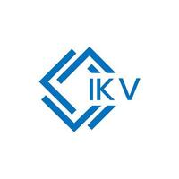 ikv kreativ cirkel brev logotyp begrepp. ikv brev design.ikv brev logotyp design på vit bakgrund. ikv kreativ cirkel brev logotyp begrepp. ikv brev design. vektor