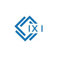 ixi Brief design.ixi Brief Logo Design auf Weiß Hintergrund. ixi kreativ Kreis Brief Logo Konzept. ixi Brief Design. vektor
