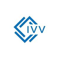 ivv brev logotyp design på vit bakgrund. ivv kreativ cirkel brev logotyp begrepp. ivv brev design. vektor