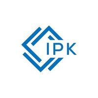 ipk brev logotyp design på vit bakgrund. ipk kreativ cirkel brev logotyp begrepp. ipk brev design. vektor