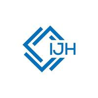 .ijh Brief Logo Design auf Weiß Hintergrund. ijh kreativ Kreis Brief Logo Konzept. ijh Brief Design. vektor