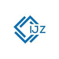 ijz Brief Logo Design auf Weiß Hintergrund. ijz kreativ Kreis Brief Logo Konzept. ijz Brief Design. vektor