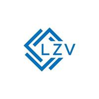 lzv brev logotyp design på vit bakgrund. lzv kreativ cirkel brev logotyp begrepp. lzv brev design. vektor