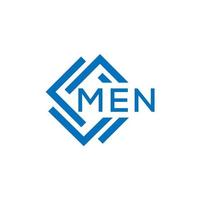 Männer Brief Logo Design auf Weiß Hintergrund. Männer kreativ Kreis Brief Logo Konzept. Männer Brief Design. vektor