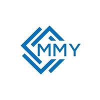 mmy kreativ Kreis Brief Logo Konzept. mmy Brief Design. vektor